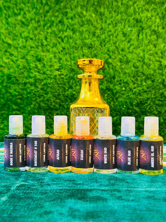 7-in-1 Premium Attar Set – 12ML Each Bottle