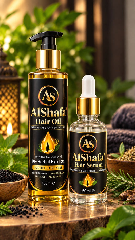 AlShafa Hair Oil 150ml + Hair Serum 50ml | Combo Deal